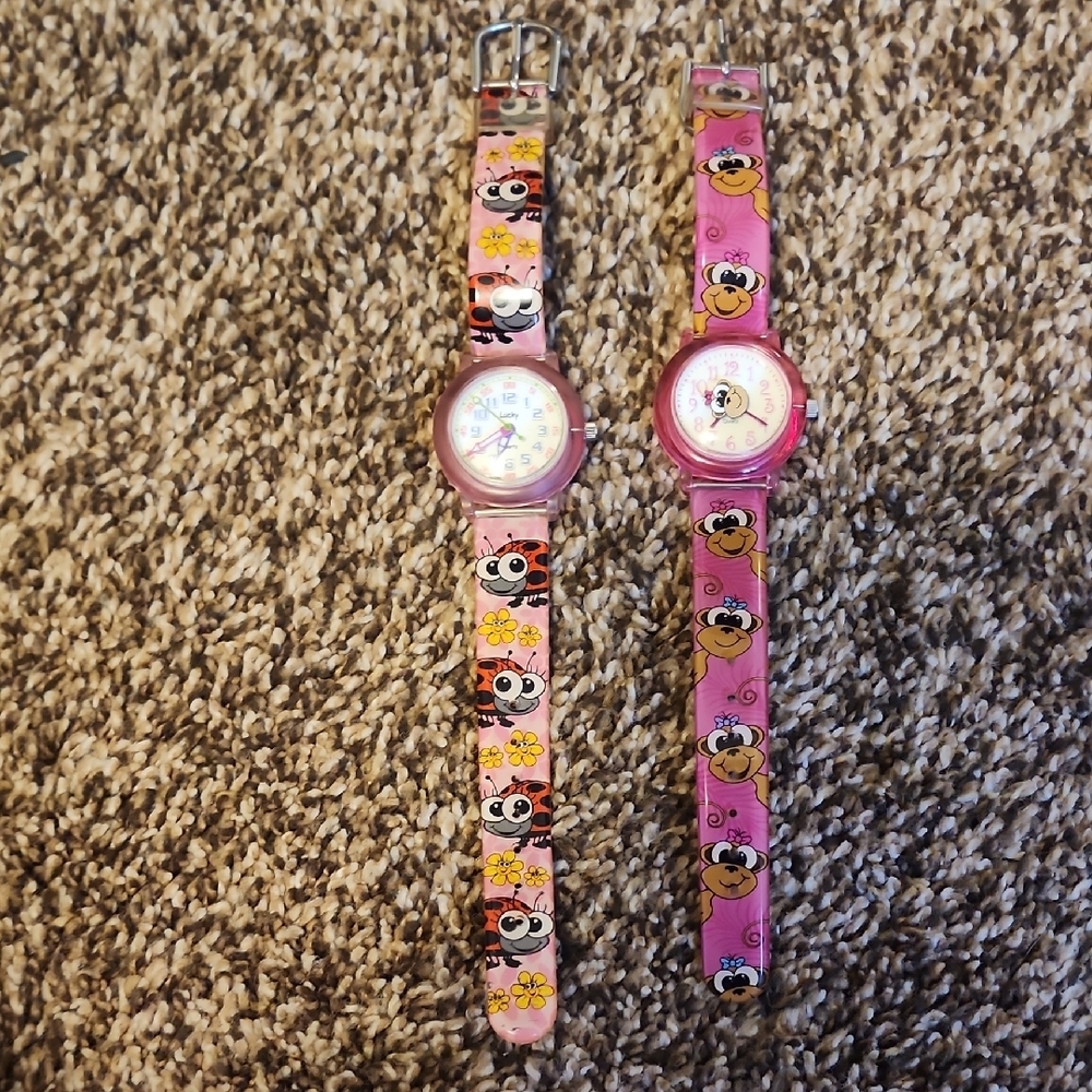 Pink Cartoon Character Watches